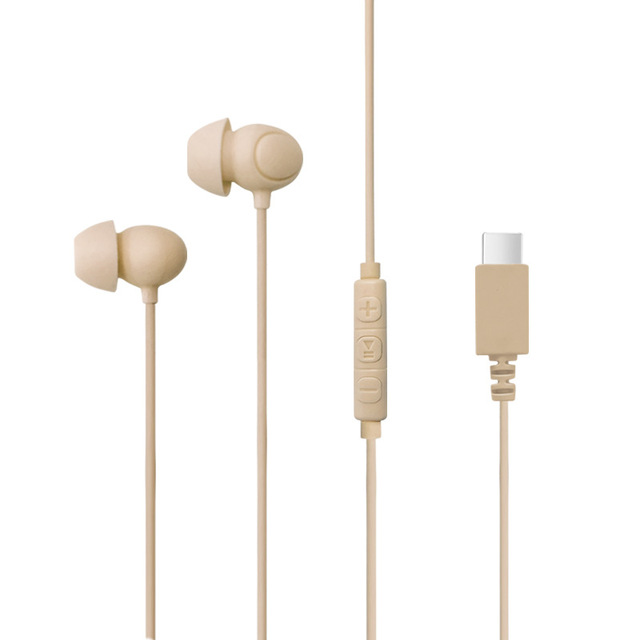 Wired Headphones Type-C Port Noise-Canceling In-Ear Style Dynamic Driver Thermoplastic Elastomer ASMR Sleep Design Wont Press