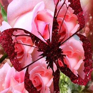 Chenistory diamante pintura <span class=keywords><strong>punto</strong></span> <span class=keywords><strong>de</strong></span> <span class=keywords><strong>cruz</strong></span> <span class=keywords><strong>mariposa</strong></span> 5D DIY diamante bordado completo redondo cuadrado para decoración del hogar - Product Image 1