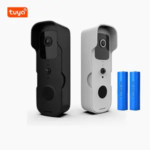 Tuya-sonnette connectée sans fil, wi-fi, avec caméra de sécurité, interphone/visiophone pour porte d'appartement et maison, téléphone