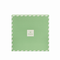 Boîte à couvercle amovible en papier texturé avec pelliculage brillant pour emballage de dattes au chocolat, avec insert en carton