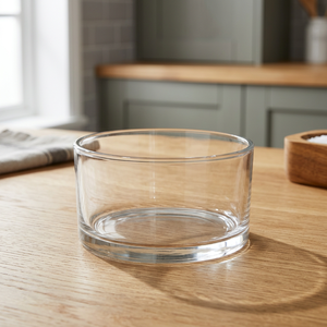 Petit vase cylindrique pour bougies flottantes, vase cylindrique bas pour centre de table, vase en verre à parois droites, vase cylindrique en verre - Product Image 3