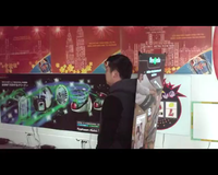 Effet d'animation EL Walking X Banner Sac à dos Publicité Take Away X-banner Portable Banner for Easy Take Promotion