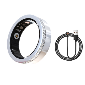 Monitor de Salud Inteligente V8 con Certificación IP68, Anillo Inteligente con Monitor de Sueño, Oxígeno en Sangre y Frecuencia Cardíaca, con Estuche de Carga, Dispositivos Portátiles - Product Image 2