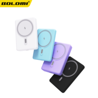 BOLOMI-WP39/WP39+ Cetakan Pribadi 5000-10000mAh Power Bank Magnetik Nirkabel USB-C PD 20W Pengisian Cepat Layar Digital Barang Kustom