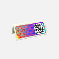 3d Aangepaste Qr Code Serienummer Hologram Sticker/Holografische Sabotage Evident Veiligheidslabel