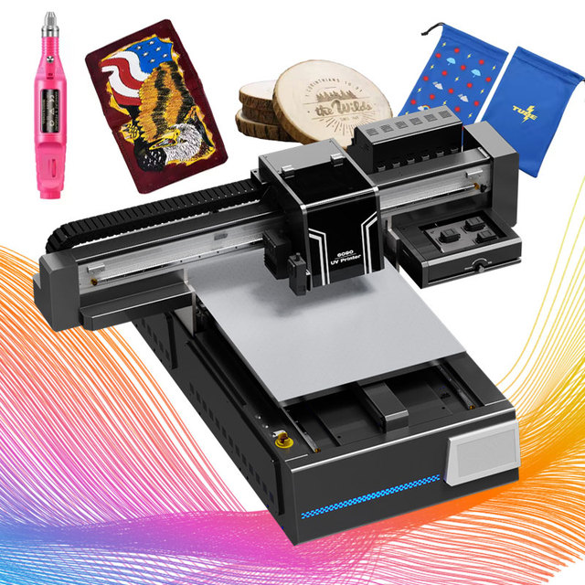 New Upgrades CCD Function A1 UV Printer 6090 Large Format Printer with Camera Positioning Metal Plastic Wood Textile Printer