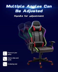 Nueva Silla Gamer RGB Colorida para Computadora, Silla de Juego Negra para PC, Diseño Moderno y Profesional para Sala de Juegos, Modelo 5934 - Product Image 2