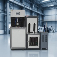 Machine de soufflage semi-automatique 1 cavité pour bouteilles PET de 5 gallons (20L), pour la fabrication de seaux à eau et de barils jetables et réutilisables
