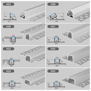 Tùy chỉnh LED Nhôm hồ sơ kênh lõm vách thạch cao thạch cao thạch cao nhôm Led hồ sơ cho Trần - Product Image 3
