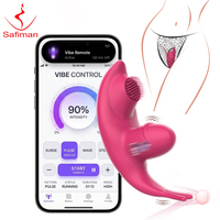 Vibradores de bragas portátiles para mujeres o parejas, control remoto por aplicación, estimulador de clítoris y punto G, bragas, juguetes sexuales para adultos, juegos.