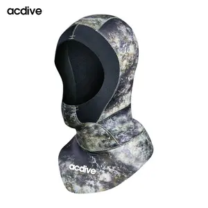 Acdive Keep Warm Camo personalizado impreso 3mm neopreno buceo pesca submarina Scuba adulto Aqua Sports Hoods