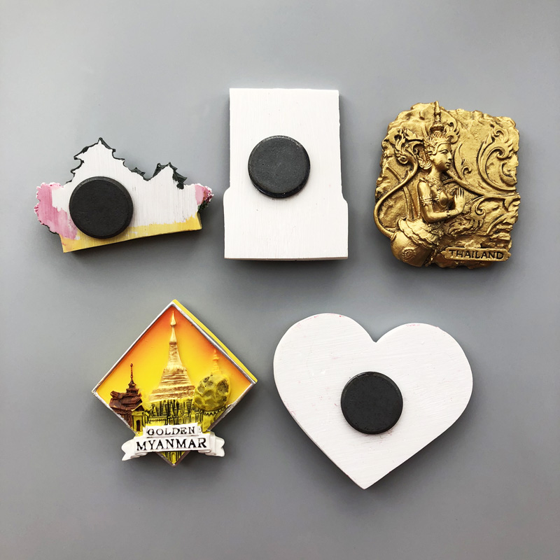 Buy Yangon Myanmar 3D Refrigerator Magnet Resin Travel Souvenirs,Handmade Home & Kitchen Decoration Myanmar Fridge Magnet Collection Gift Online at Low Prices in India