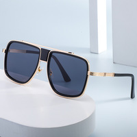 Vintage Black Sunglasses for Men, Luxury Designer Glasses
