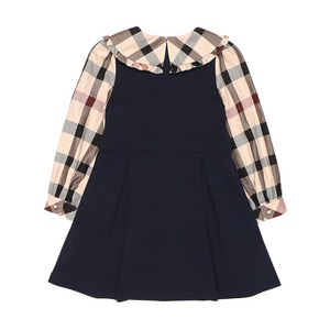 Abiti per bambini di qualità per <span class=keywords><strong>ragazze</strong></span> di <span class=keywords><strong>12</strong></span> <span class=keywords><strong>anni</strong></span> stile Vintage a collo Plaid Casual e traspirante per la stagione autunnale - Product Image 3