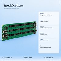 Fabricant de cartes PCB pour serveurs de stockage - Service de fabrication de cartes multicouches haute fréquence personnalisées avec contrôle d'impédance ENIG