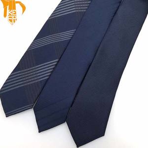 Распродажа, мужской галстук в темно-синюю полоску, классический деловой галстук из полиэстера - Product Image 2