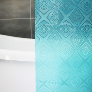 <span class=keywords><strong>Rideau</strong></span> <span class=keywords><strong>de</strong></span> <span class=keywords><strong>douche</strong></span> en PEVA gaufré géométrique 3D - Product Image 3