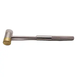 62005-1 4OZ Anti-explosion Soft and Hard Double Face Nylon and Brass Hammer for Gun Jewelry and Watch Repair