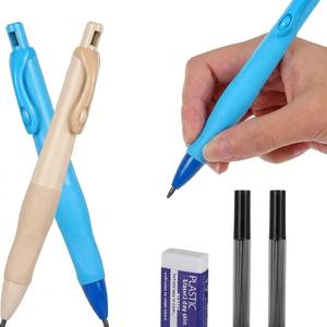 Matite ergonomiche automatiche con corpo in plastica colorato da 14,5 cm per correggere la postura di scrittura e allenare i bambini nell'apprendimento - Product Image 3