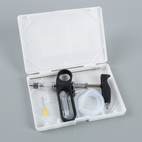 Seringue vétérinaire automatique continue de type C de 5 ml et 50 ml, réglable pour les moutons, les bovins et les porcs