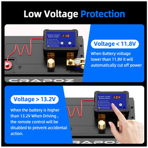 12v240a <span class=keywords><strong>Auto</strong></span> Battery Breaker chuyển đổi từ xa điều khiển bằng tay với Power cut-off bảo vệ cho chuyển đổi - Product Image 6