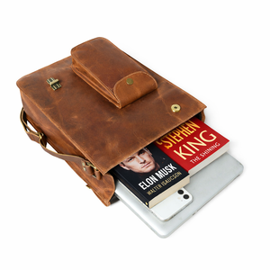 Bolso Cruzado de Cuero Genuino Premium para Mujer con Correa Ajustable, Cierre Seguro y Gran Capacidad - Product Image 2