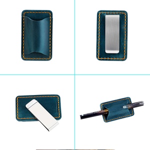 Porte-stylo en cuir Crazy Horse fait main avec boucle en acier, étui pour stylo en cuir de vachette pleine fleur, étui pour stylo de voyageur <span class=keywords><strong>TN</strong></span> - Product Image 5