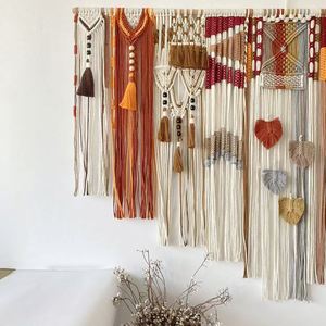 <b>Moroccan</b> Bohemian Colorful Handmade Woven Tapestry Wall Hanging Vintage Ethnic Wall <b>Decor</b> for Home Bedroom - Product Image 1