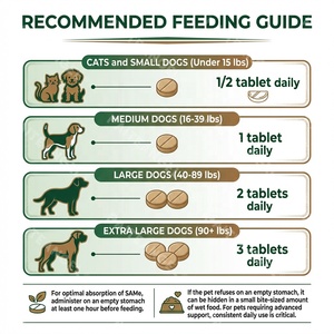 <span class=keywords><strong>Compresse</strong></span> Premium per il Supporto del Fegato di Animali Domestici, Integratore SAMe e Cardo Mariano per Cani e Gatti, OEM Private Label - Product Image 2