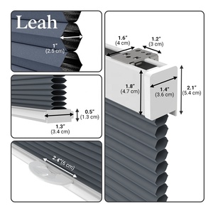 Rèm cửa tổ ong hai lớp ngày đêm, rèm cửa sổ kiểu cuốn lên xuống, rèm cửa sổ đơn lớp cho cửa sổ - Product Image 6