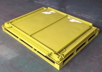 Caisses métalliques pliables et verrouillables pour le transport de jus liquides, stockage en vrac, cages de stockage, équipement de transport et de stockage
