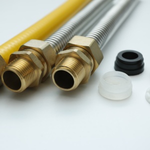 Manguera flexible de acero inoxidable 304 para gas manguera de metal flexible para estufa de chimenea - Product Image 1