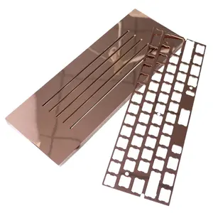 Kit Casing Keyboard Mekanik Hot-Swappable Dapat Diprogram Bagian Mesin Presisi Aluminium Logam CNC 4 5 Sumbu