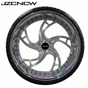 JZCNCW Nouvelles jantes forgées sur mesure 3 pièces 5x120.65mm 20 22 24 26 28 30 pouces à déport profond pour pneus de voitures particulières C5 C6 C7 C8 - Product Image 2