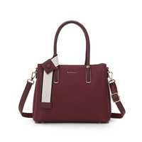 Sac à main en cuir PU pour femme, sac fourre-tout structuré à poignée supérieure et bandoulière avec large sangle décorative