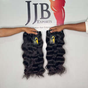 Extensiones de Cabello Natural Ondulado, Cabello Humano Indio Virgen con Cutícula Alineada, Ondulado Natural - Product Image 1