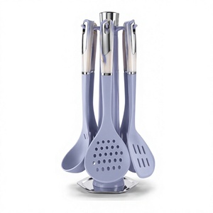 New Design 7 Pieces Kitchen Cooking Utensils Non-Stick <b>Silicone</b> Cooking Utensils Set Kitchen <b>Tools</b> for Home - Product Image 1