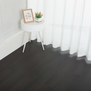 Pavimento SPC 5mm Nero Effetto Legno Flottante, Pavimentazione in Plastica SPC Impermeabile, Piastrelle in Vinile Click Effetto Quercia per Uso Interno in Supermercati - Product Image 3