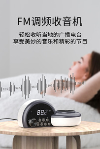 Tùy chỉnh loa bluetooth không dây với ánh sáng xung quanh, đồng hồ và chức năng báo thức - Product Image 6