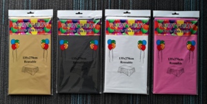 Tovaglia in plastica PEVA 54 \ "X72 \" copritavola trasparente e protettiva per uso pranzo ed esterno - Product Image 4