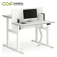 Escritorio Eléctrico de Altura Ajustable - Escritorio de Oficina Ergonómico Moderno Giratorio, Construcción de Acero y Aleación de Aluminio, No Requiere Ensamblaje