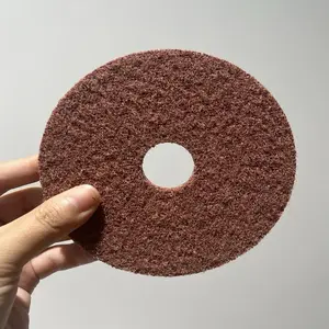 Non Woven Fabric Nylon Self-adhesive Anti-stretch Fiber Polishing Sand Disc