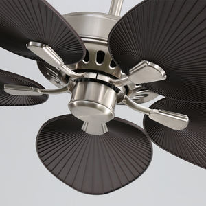 Hotel Project Plafondventilator Tropische Slimme Palmblad Rotan Buiten Decoratieve Plafondventilator Met Afstandsbediening - Product Image 4