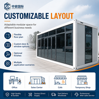 Zhongchen Mini Maison Conteneur Modulaire Préfabriquée Portable de 20 pieds, Bureau Standard Mobile Démontable Respirant à Panneaux Sandwich pour Utilisation
