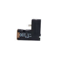 Vanne solénoïde FAS pour 59.70062/59.70063, DC24V 2W, noire, à commande pilote (NC), en PPS/PA/Acier inoxydable, garantie 1 an