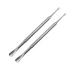 ไม้ตะไบเล็บสแตนเลสสองด้าน หัวโค้งมน สำหรับดันหนังกำพร้าและตะไบเล็บ - Product Image 1