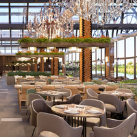 Ensemble de meubles de table de banquette de restaurant moderne en bois 5 étoiles sur mesure meubles de luxe pour hôtels et restaurants