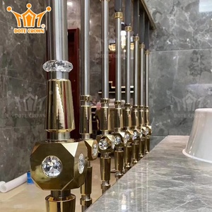 Moderne Stijl Decoratieve Leuningen Met Crystal Ballen Roterende Trapleuningen Voor High-End Prachtige Villa 'S - Product Image 2