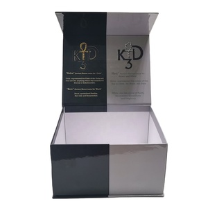 Luxury Custom <b>Black</b> Colored Printed Square Rigid Magnet Cardboard Magnetic Cap Baseball Hat <b>Boxes</b> Packaging Gift <b>Boxes</b> - Product Image 5