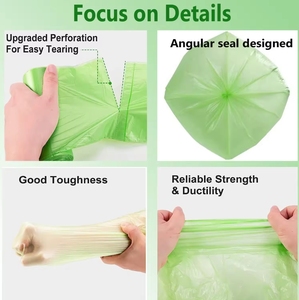 High Quality Heavy Duty Garbage Bags <b>Extra</b> <b>Large</b> Black Outdoor Trash Bags Degradable Garbage Bag - Product Image 6